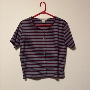 Eddie Bauer Multicolor Striped Top
